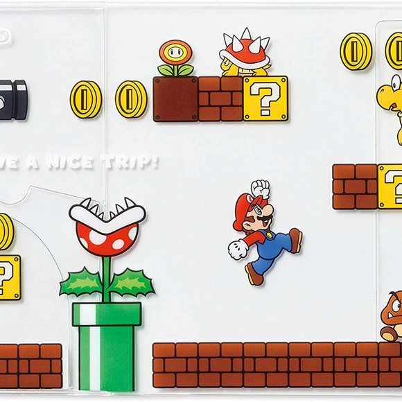 Super Mario Travel Passport Cover Stage Nintendo Holder Case - Picture 3 of 6